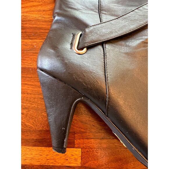 Bakers Babs Black Thigh High Boots Size 8.5M - Picture 8 of 10